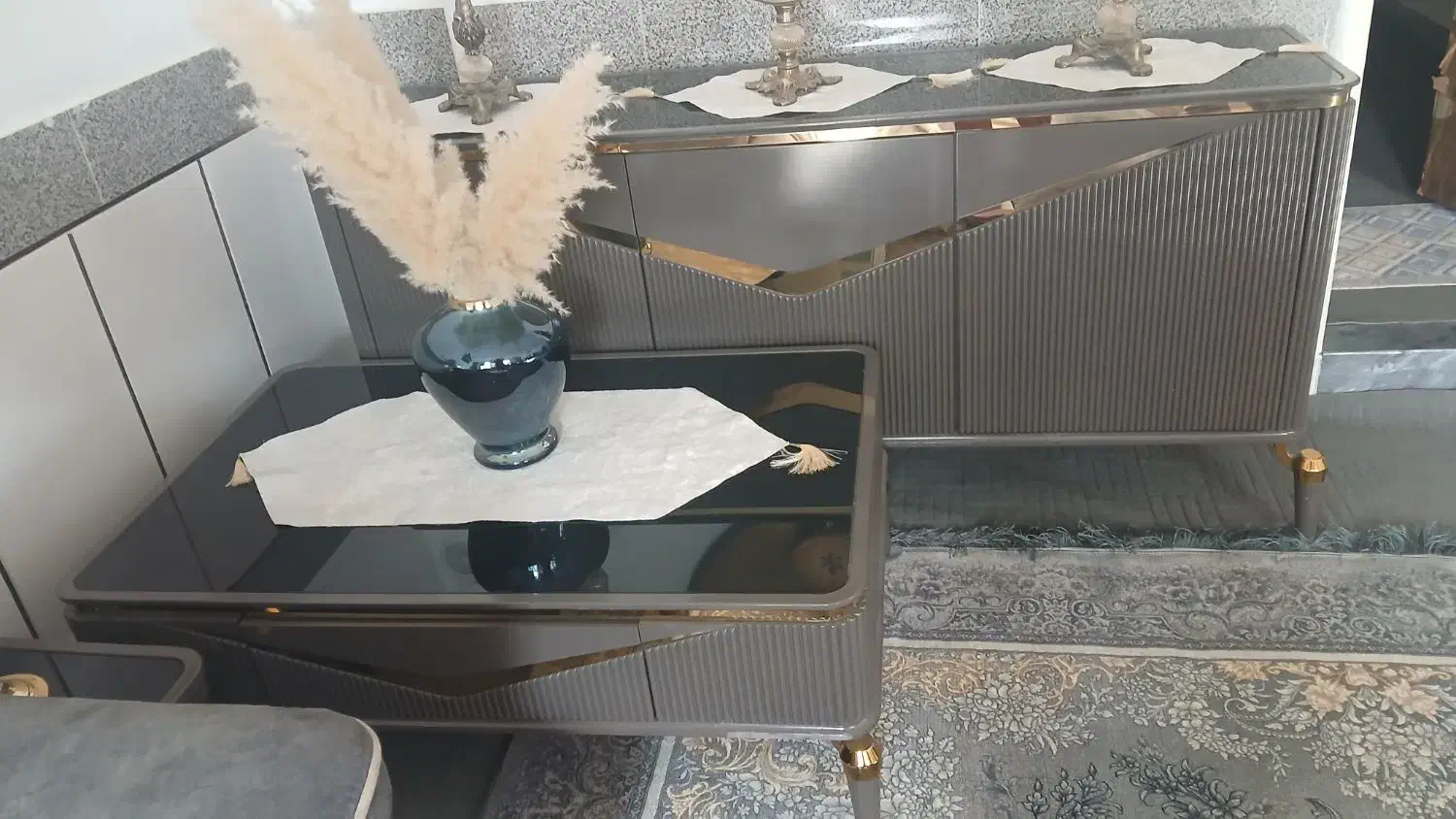 ست زیرتلوزیون،آینه کنسول ،عسلی|مبلمان خانگی و میز عسلی|نهاوند, |دیوار