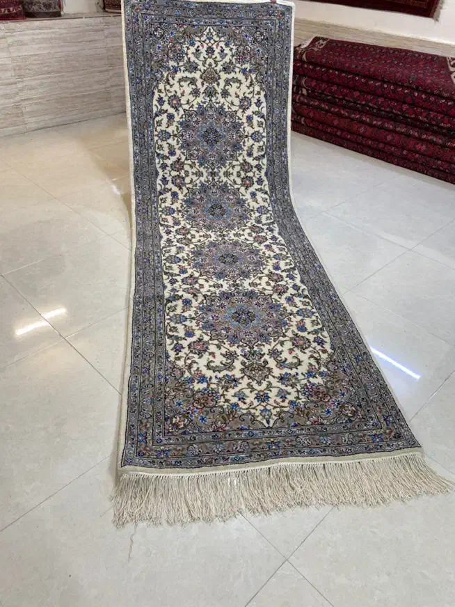 کناره سه متری اردکان نوواکبندکرم و فیلی رنگ|فرش|همدان, |دیوار