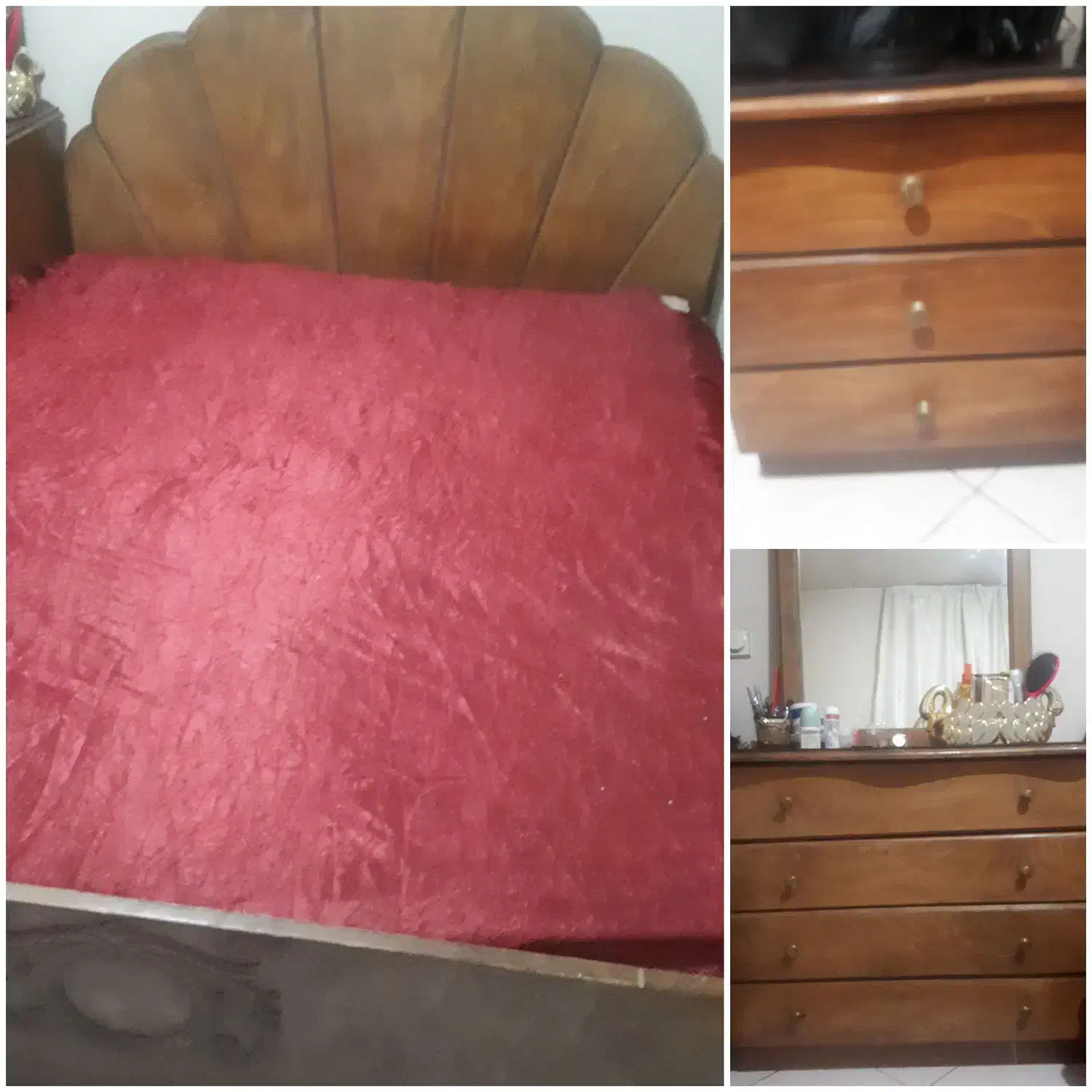 تخت دونفره  باتشک|تخت و سرویس خواب|تهران, فدک|دیوار