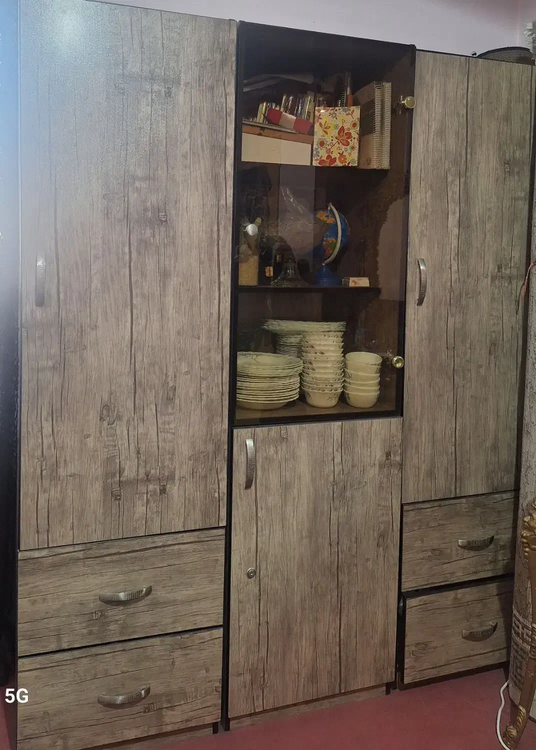 کمد سه تکه هر دو دارای رگال لباسی و بوفه|جاکفشی، کمد، دراور|شیراز, فرگاز|دیوار