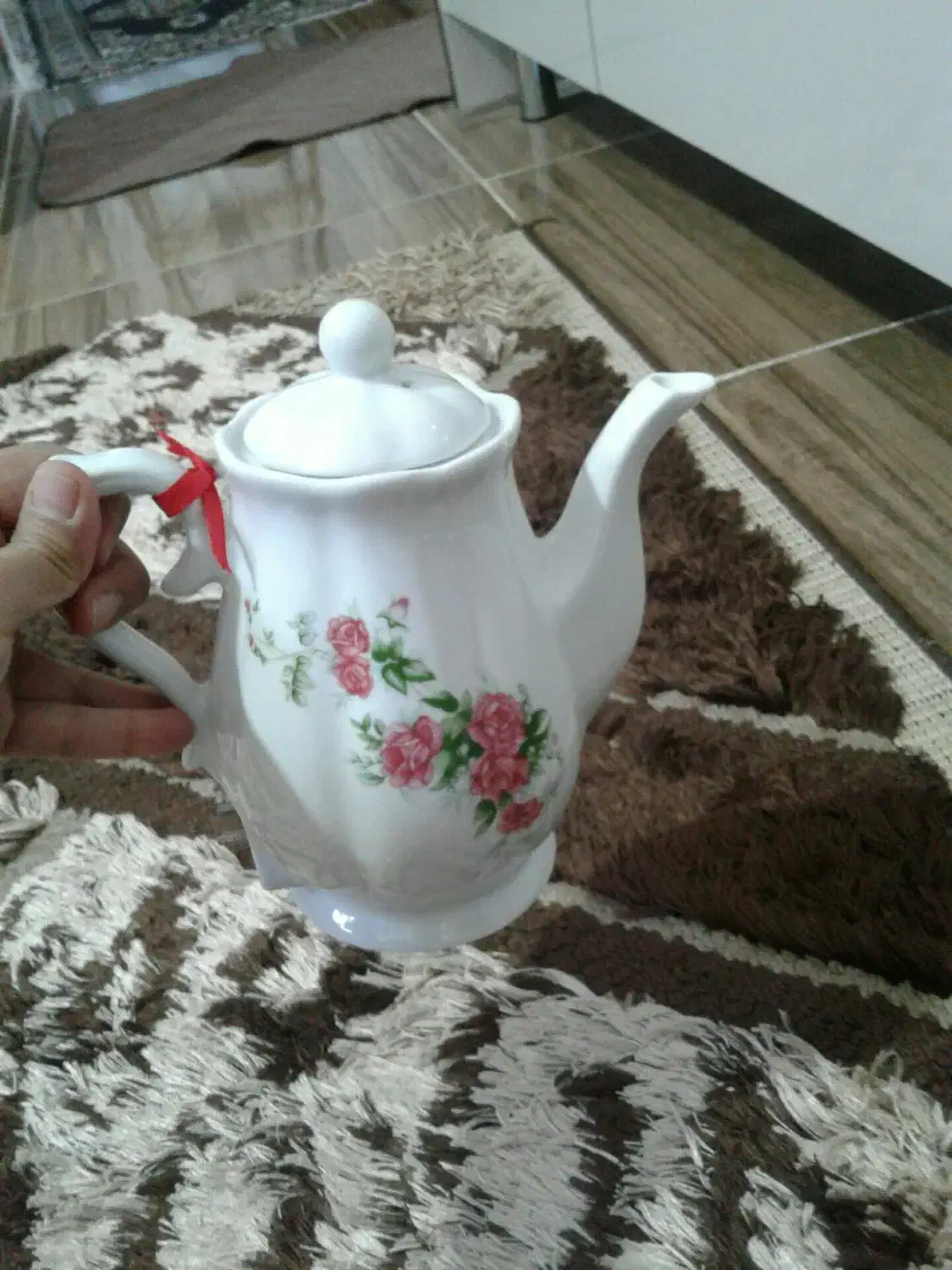 چندقلم ظروف گل سرخ|کلکسیون اشیاء عتیقه|میاندوآب, |دیوار