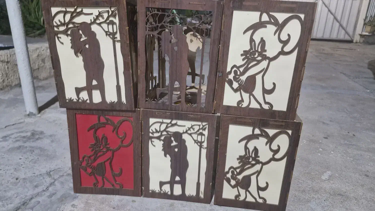 6 عدد لوستر فانتزی چوبی همه باهم زیر قیمت|لوستر و چراغ آویز|بندرعباس, |دیوار