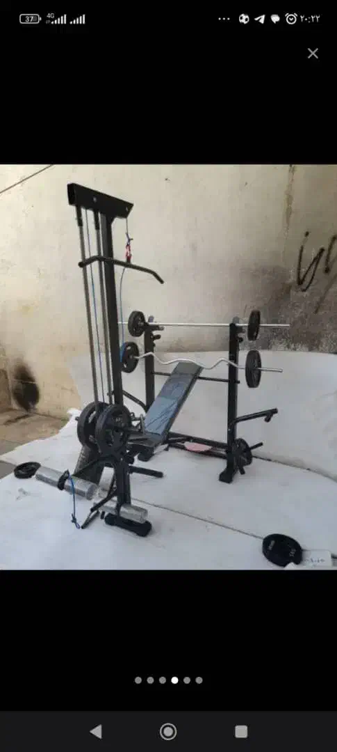 دستگاه بدنسازی چندین کاره تاشو وزنه دمبل هالتر|تجهیزات ورزشی|تهران, استاد معین|دیوار