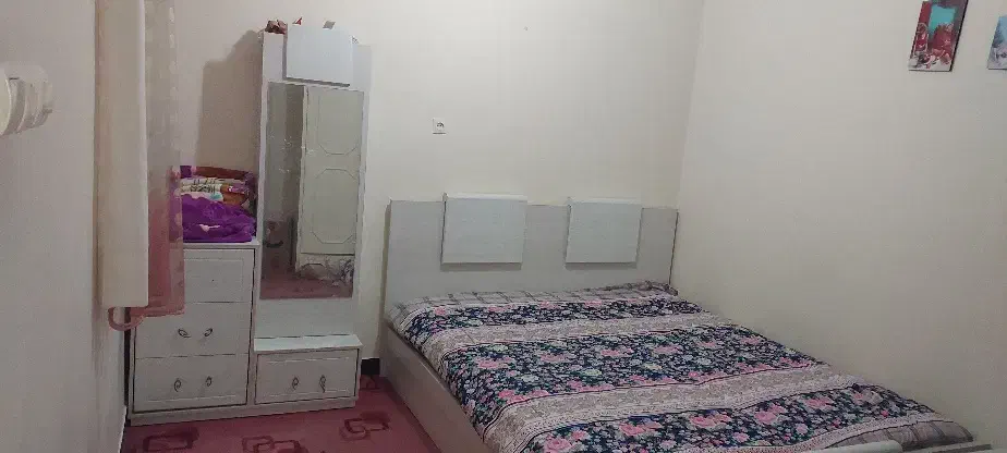 سرویس خواب دو نفره MDF|تخت و سرویس خواب|اهواز, شهرک نفت|دیوار