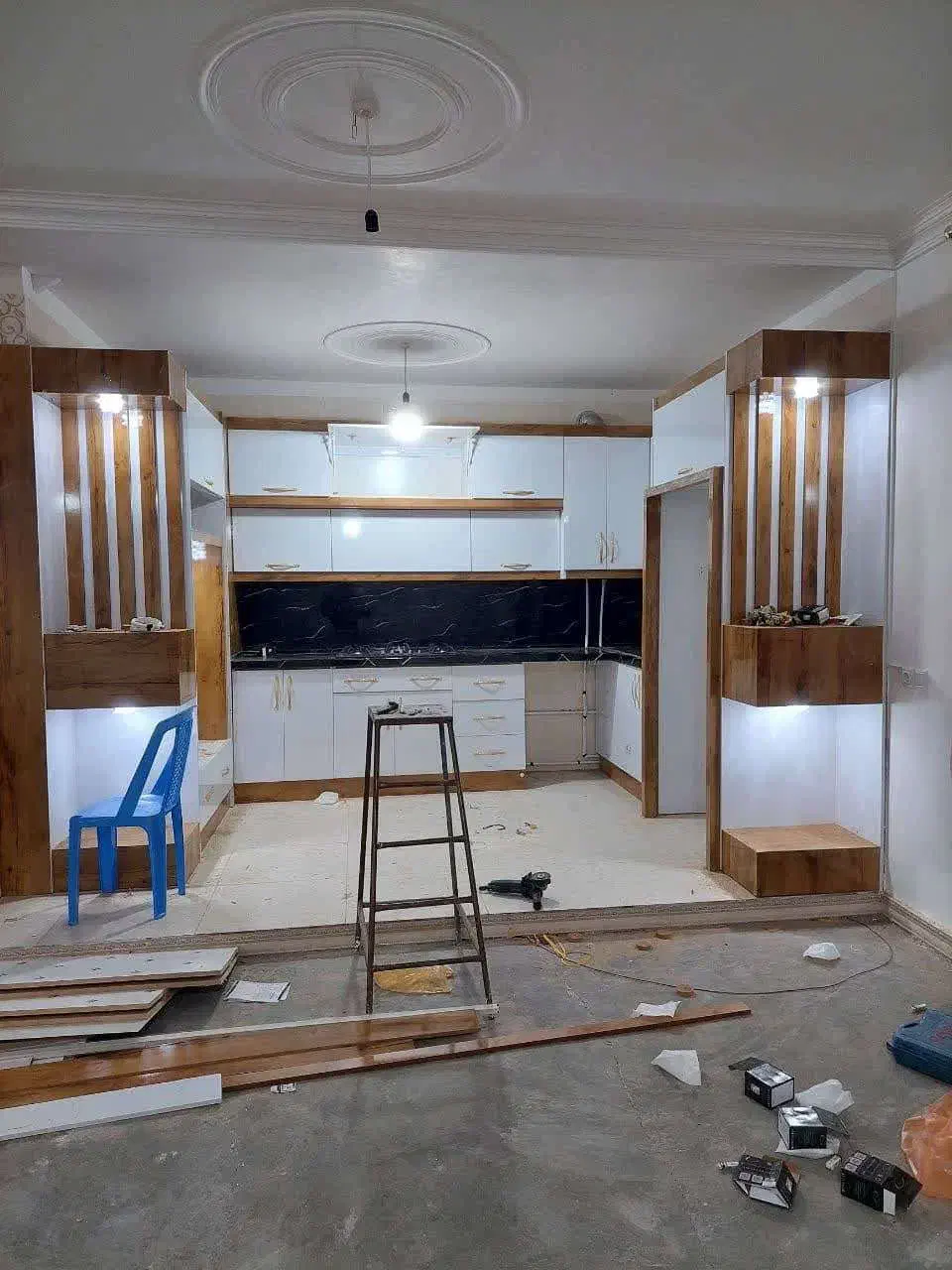 کابینت هایگلاس/ تمام چوب روکش ضد خشFRTJ987|مصالح و تجهیزات ساختمان|اردبیل, |دیوار