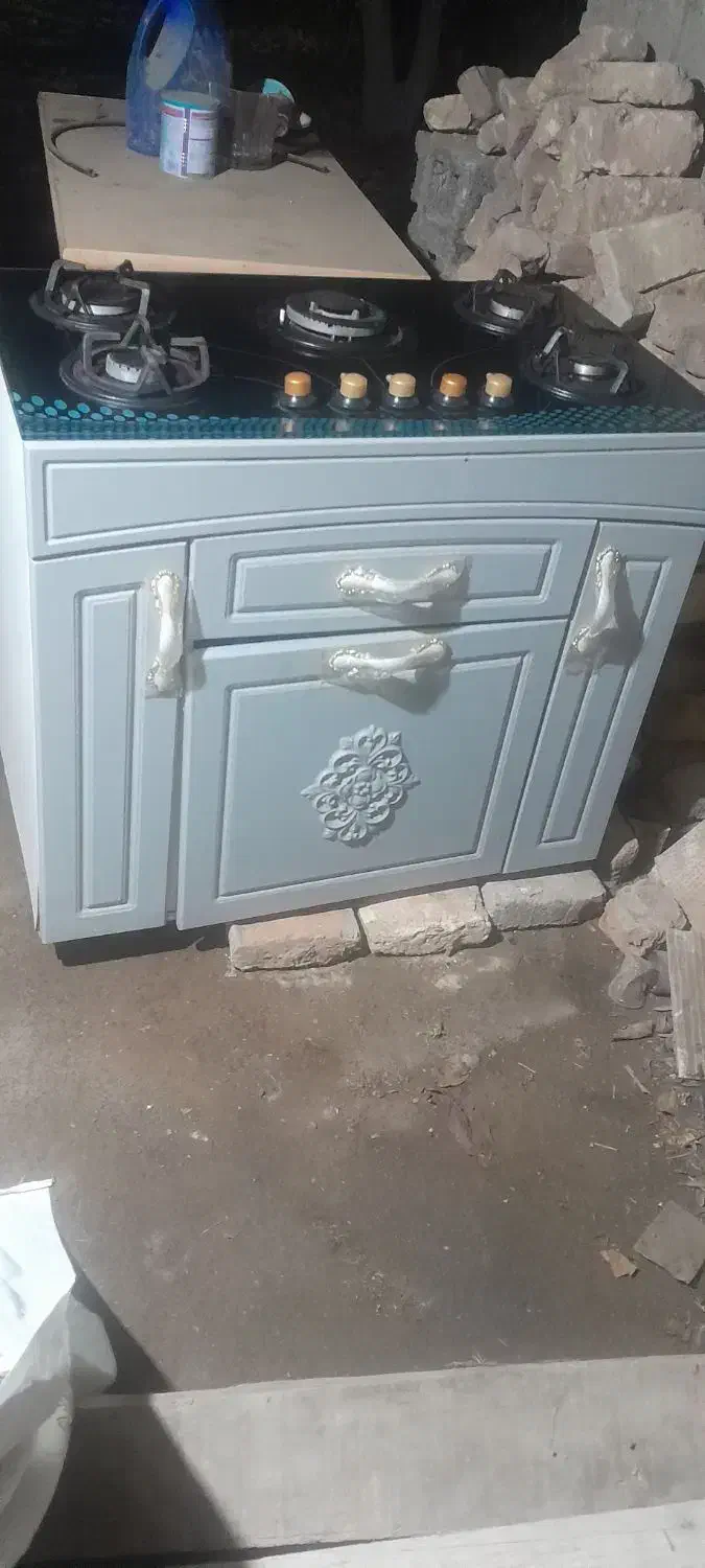 گاز ۵ شعله و ابگرمکن ایستاده ۱۰۰لیتری|اجاق گاز و لوازم برقی پختوپز|رامیان, |دیوار