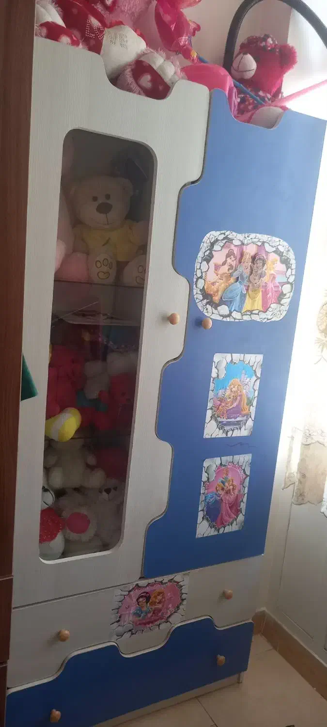 تخت کودک و کمد|تخت و سرویس خواب|رودهن, |دیوار