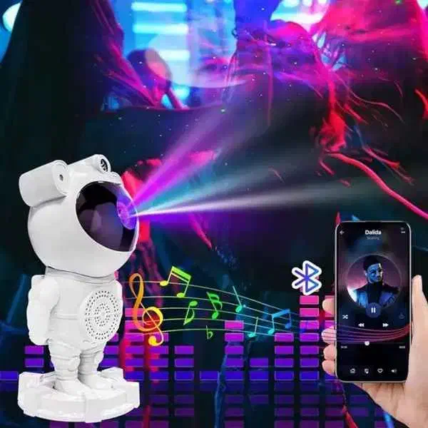 چراغ خواب کهکشانی فضانورد اسپیکردار لیزر سایز بزرگ|چراغ خواب و آباژور|کرج, باغستان|دیوار