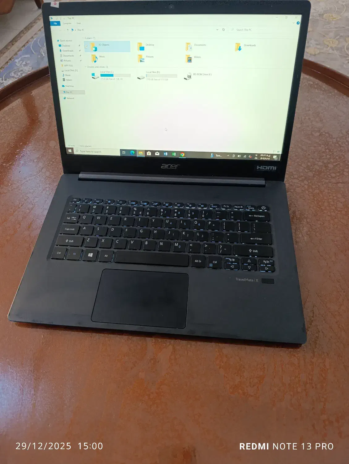 لپتاپ|رایانه همراه|اندیشه, اندیشه فاز ۳|دیوار