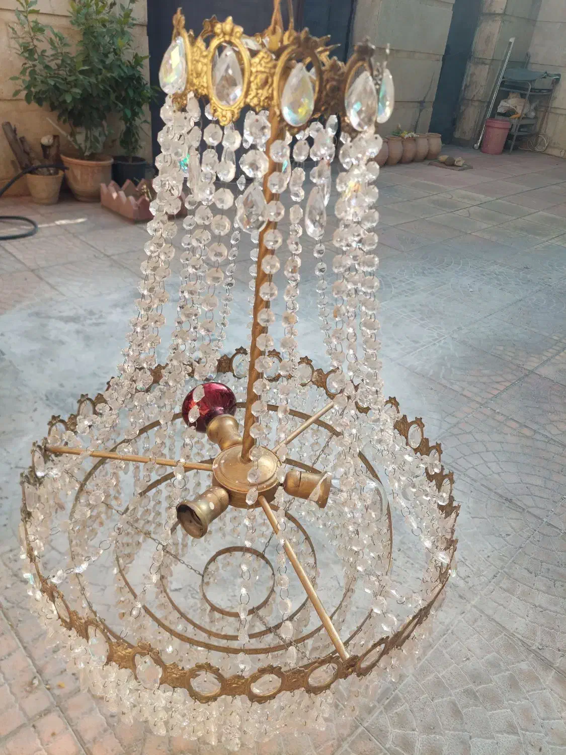 لوستر برنز سالم بدون ایراد|لوستر و چراغ آویز|کرمانشاه, |دیوار