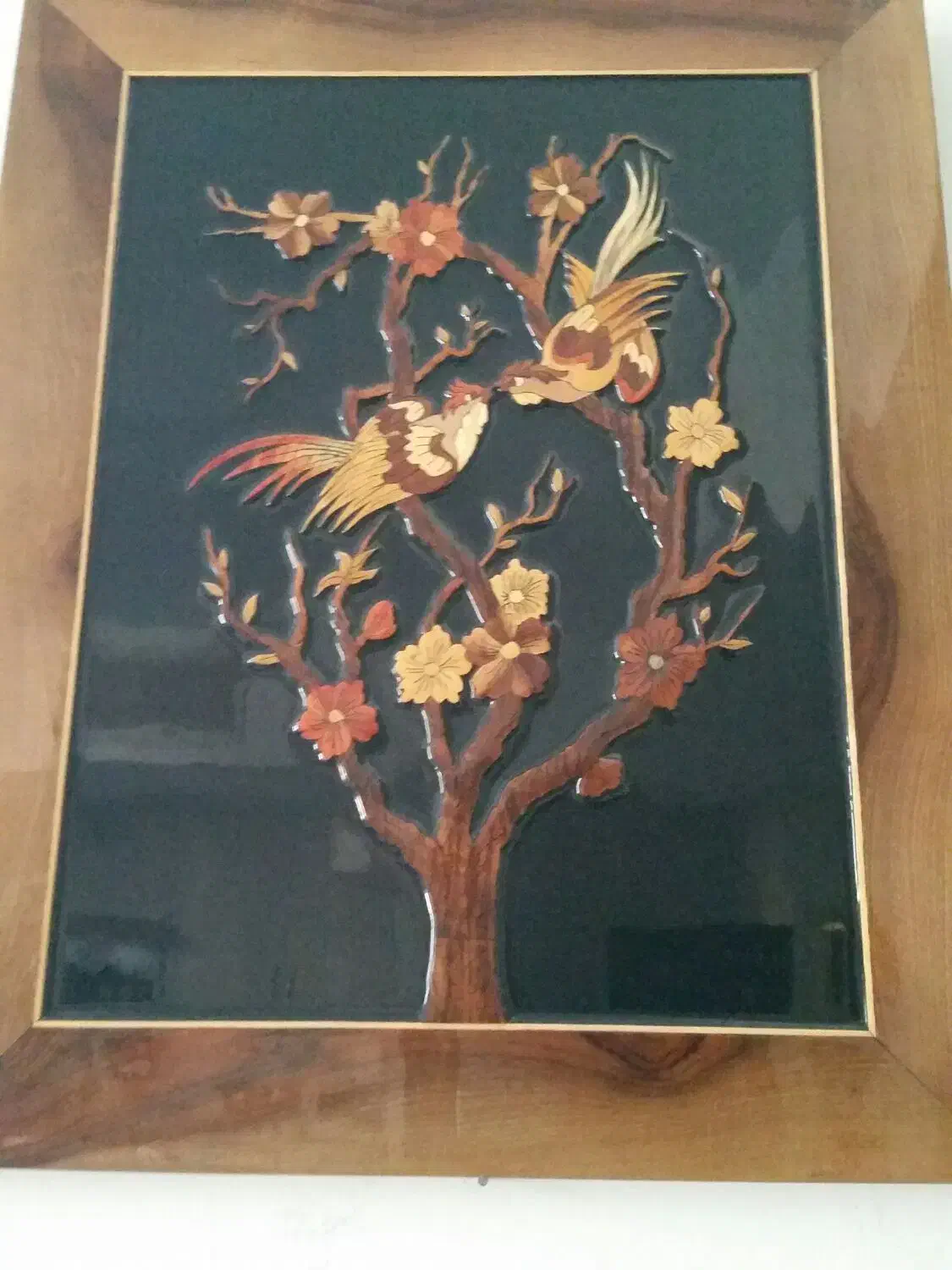 تابلو معرق کاری کار دست پلی استر شده|تابلو، نقاشی، عکس|محمدیه-قزوین, |دیوار