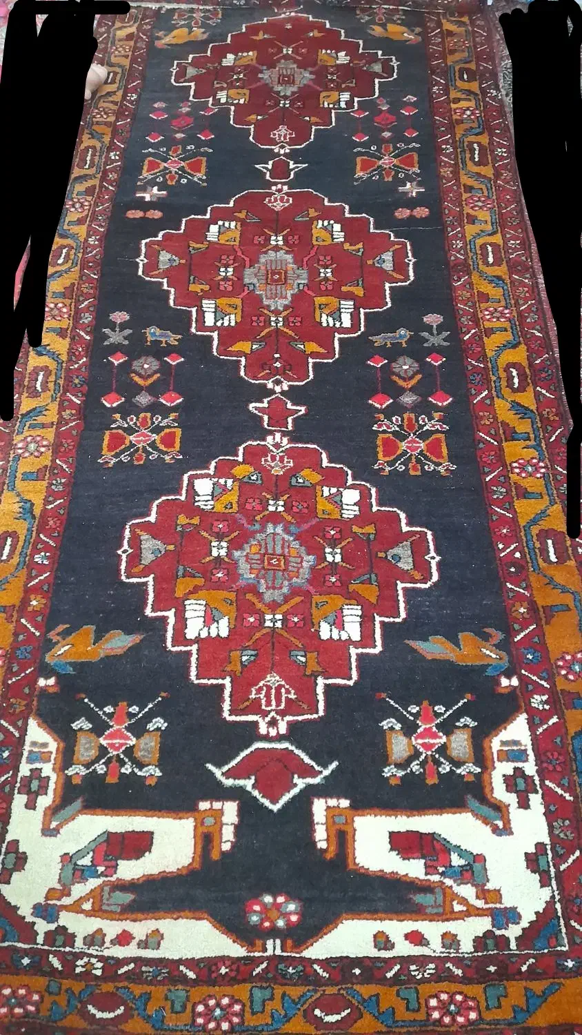 کناره فرش دست بافت طبیعی.|فرش|مشگین شهر, |دیوار