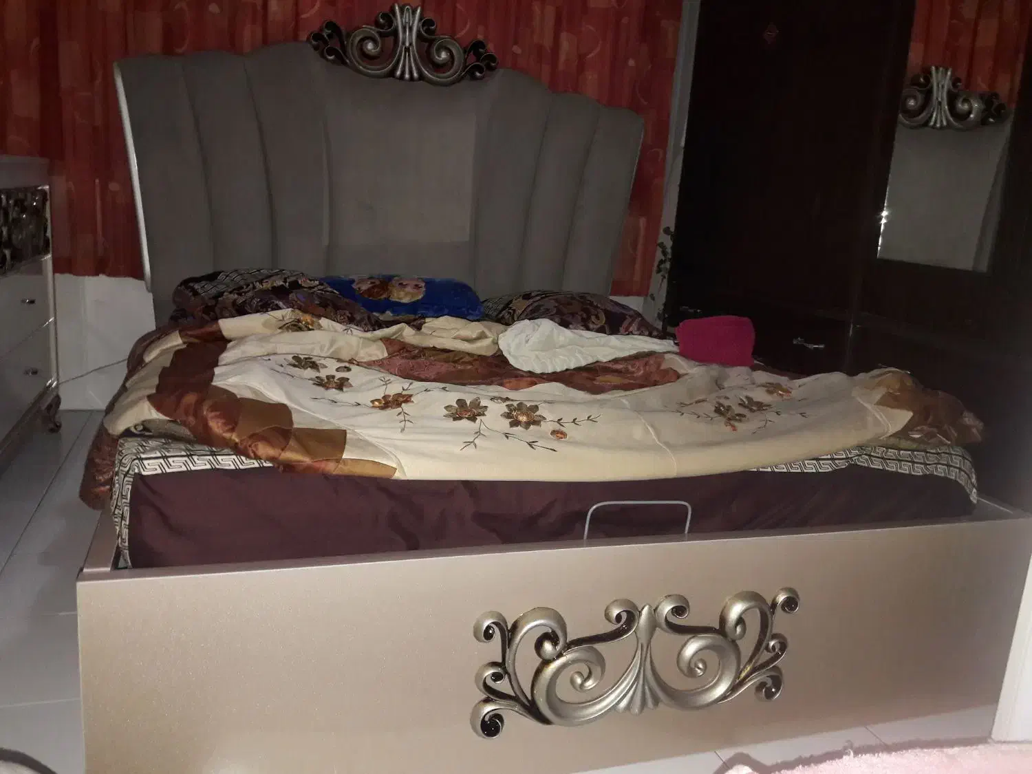 سرویس خواب تمام MDF|تخت و سرویس خواب|تهران, اکباتان|دیوار