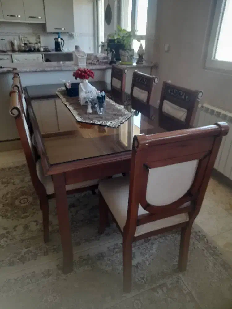 ناهار خوری 8 نفره چوب|میز و صندلی غذاخوری|پردیس, فاز ۲|دیوار