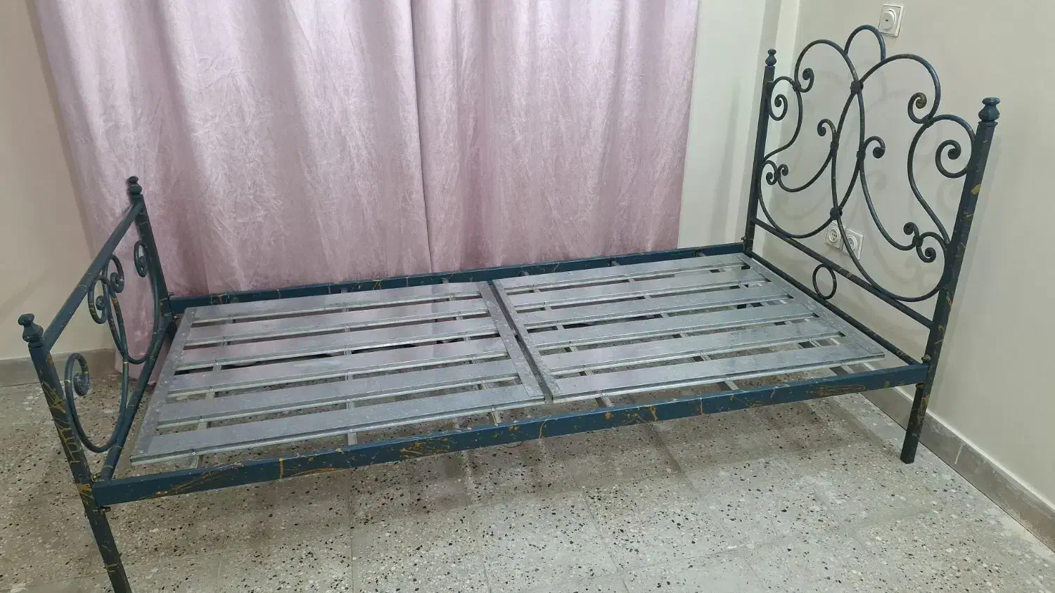 تخت فرفورژه یکنفره|تخت و سرویس خواب|تهران, صد دستگاه|دیوار