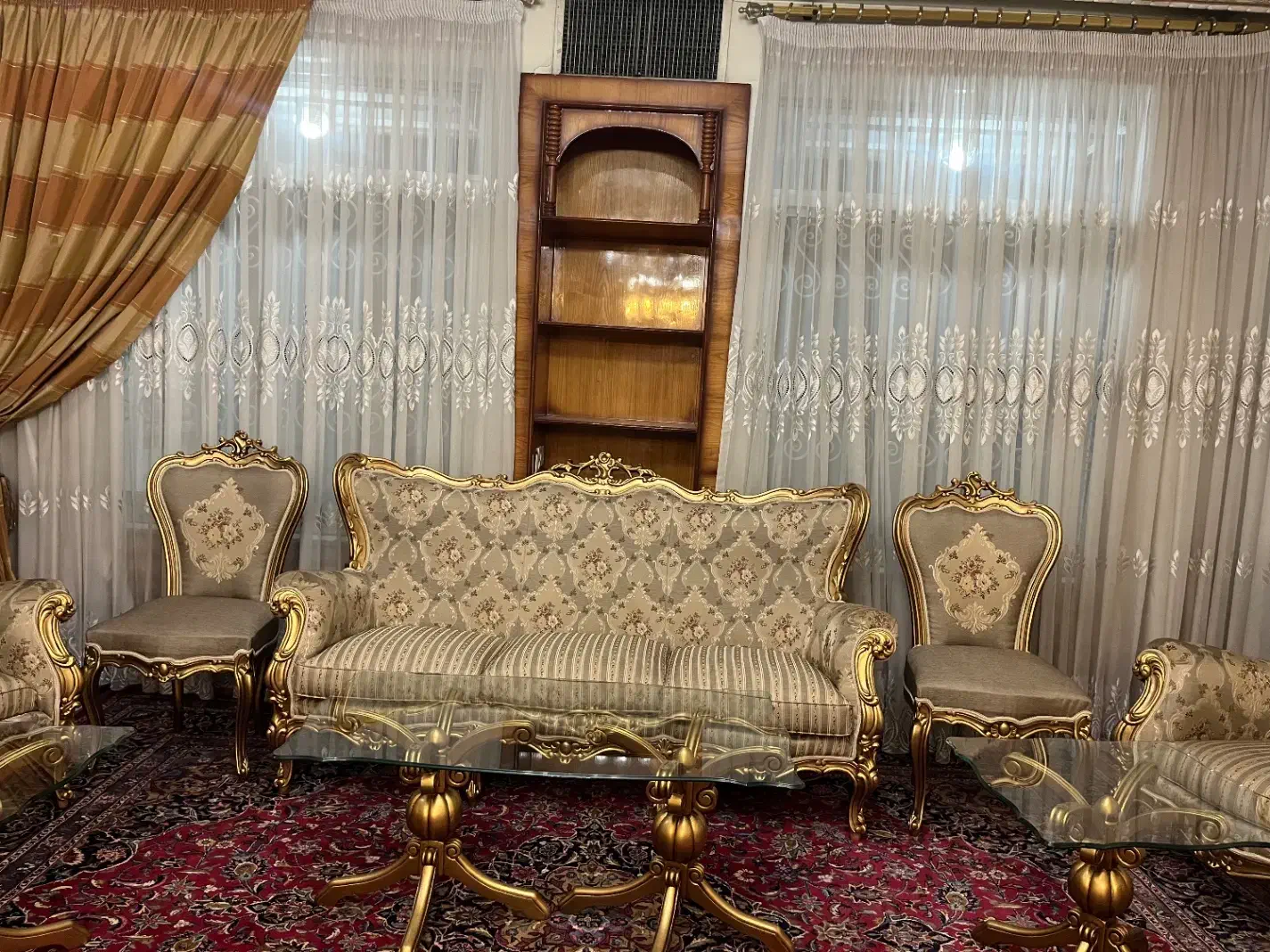 مبل استیل سلطنتی/ تمام چوب-۲۸ نفر|مبلمان خانگی و میز عسلی|مشهد, آپارتمان های مرتفع|دیوار