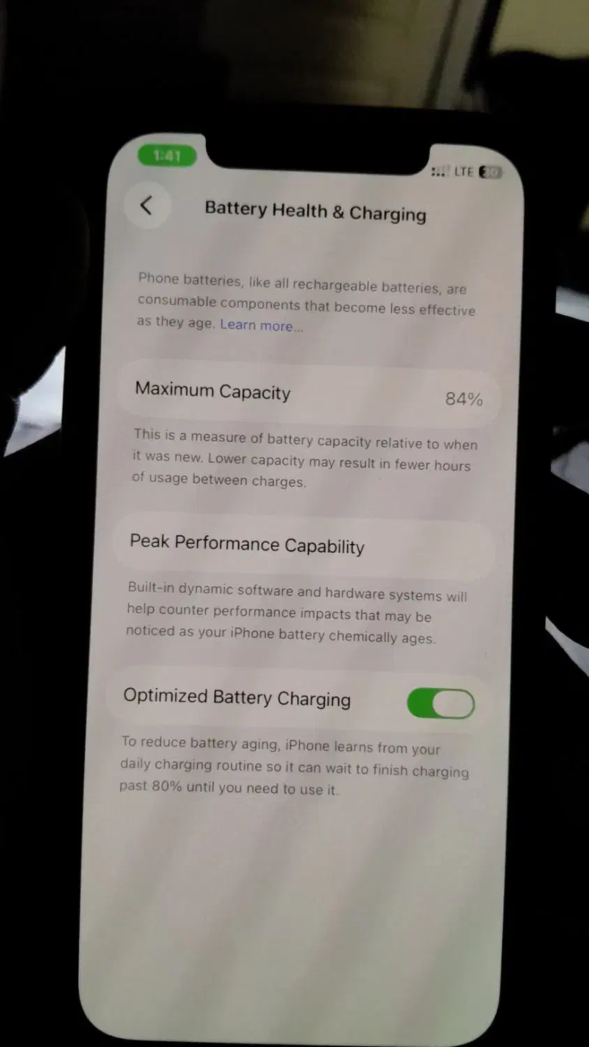 آیفون ۱۲ پرو باتری ۸۴ رنگ آبی|موبایل|کرج, حیدرآباد|دیوار