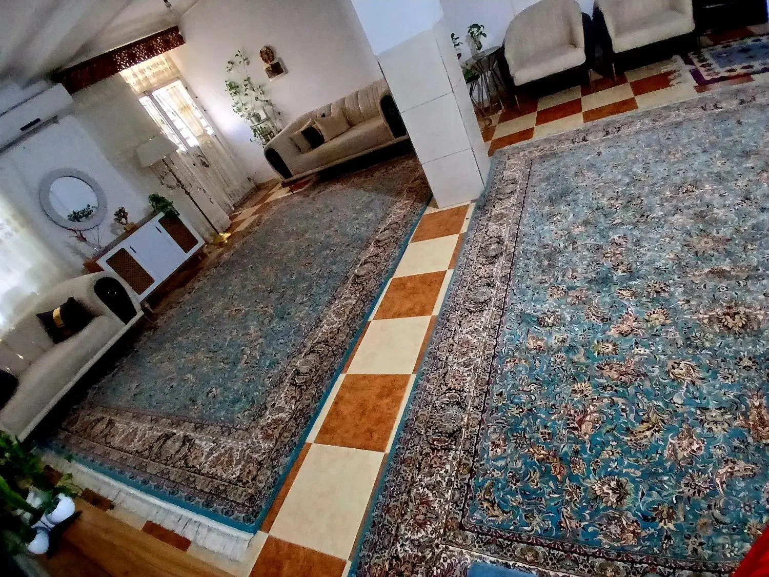 فرش۱۲ و۹ متری کاملا نو|فرش|جیرفت, |دیوار