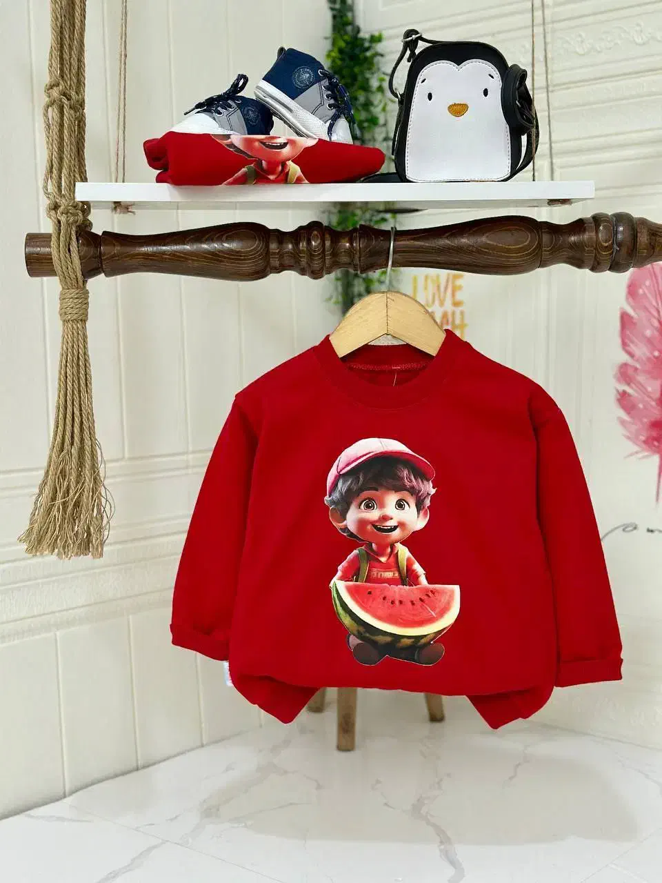 بلوز تک یلدایی نخ پنبه|کفش و لباس بچه|اهر, |دیوار