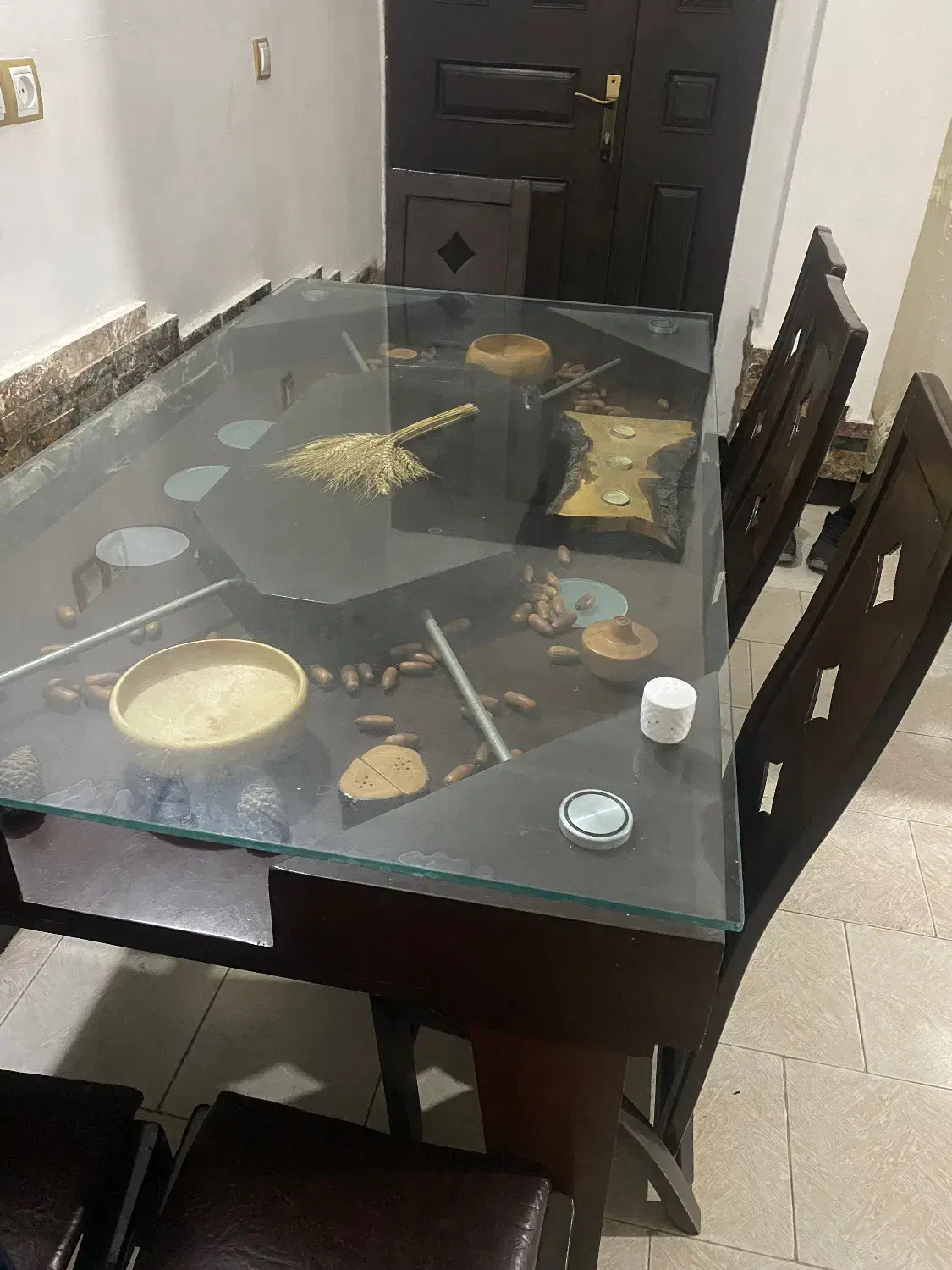 میز غذاخوری ۶ نفره|میز و صندلی غذاخوری|ساری, |دیوار