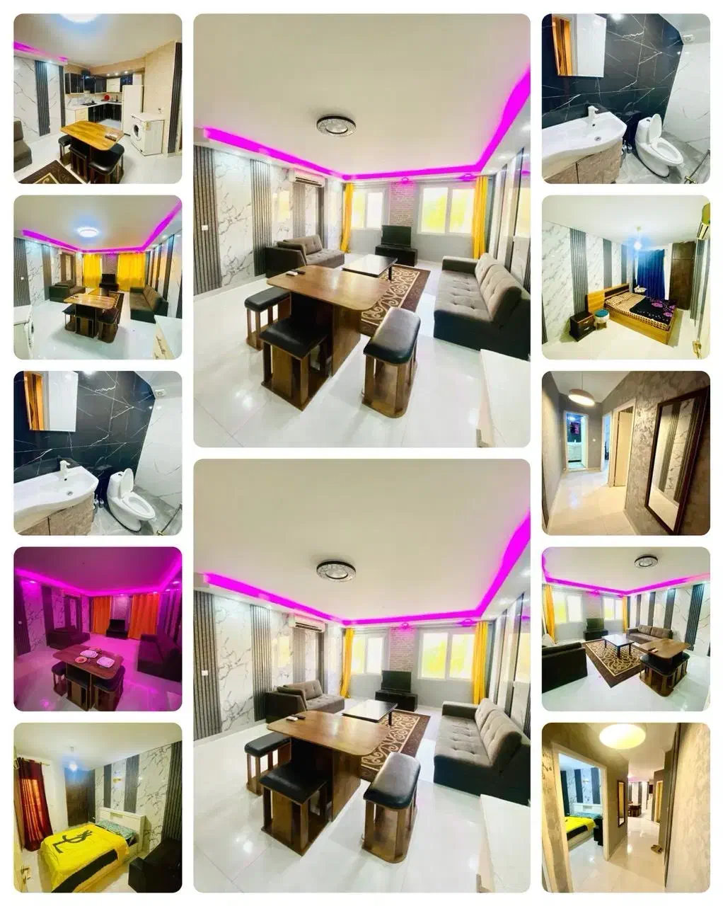 اجاره دوخواب صدف،فرنیش کامل (مجتمع اقامتی نخل)|اجارهٔ کوتاهمدت آپارتمان و سوئیت|کیش, |دیوار