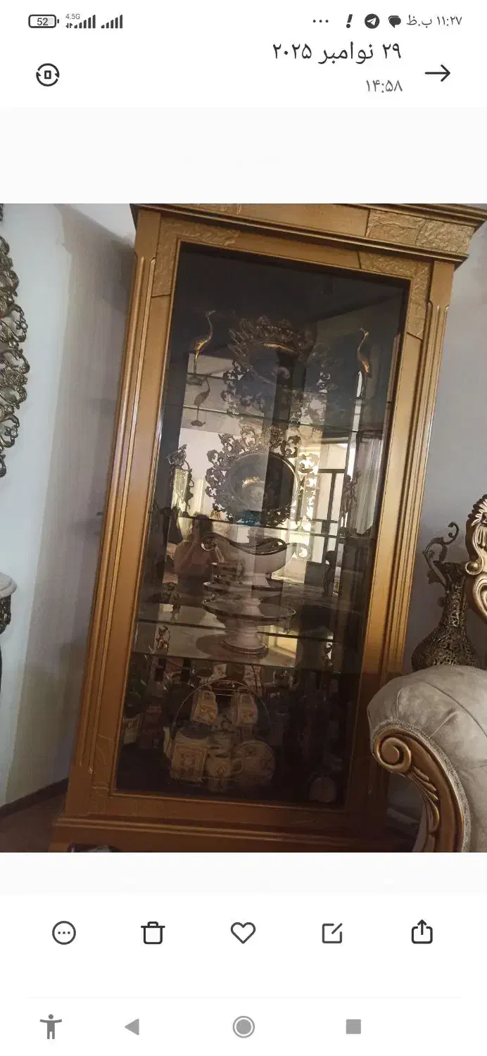 بوفه سالم اینه بزرگ داره برای ارایشگاه|بوفه، ویترین، کنسول|میانه, |دیوار