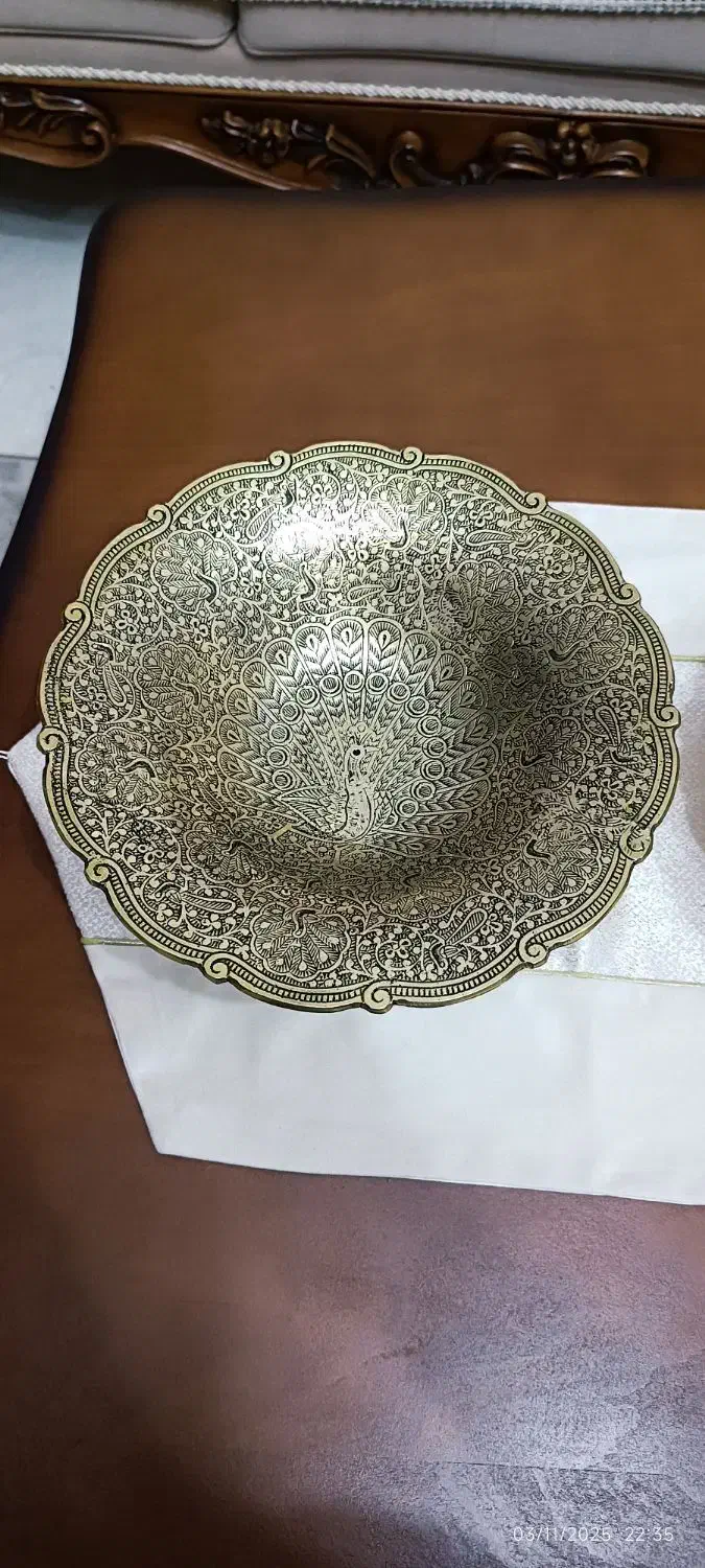 شیرینی و میوه خوری و قندان برنجی (توضیحات بخونید )|ظروف سرو و پذیرایی|تهران, خاک سفید|دیوار