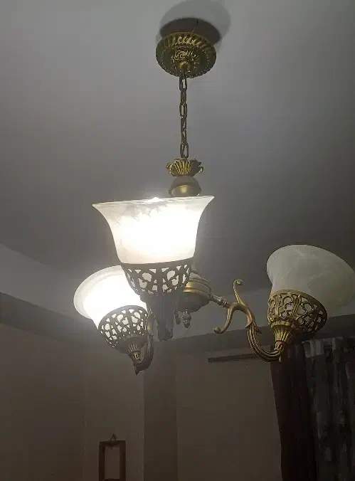 لوستر ۳ تایی طرح سنگ|لوستر و چراغ آویز|کرج, شاهینویلا|دیوار