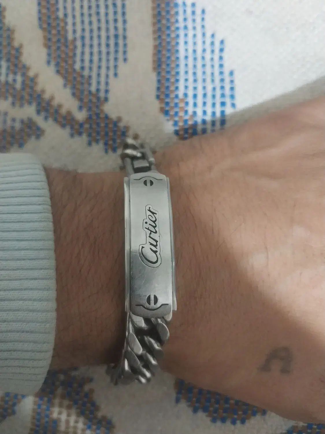 دستبندمردانه استیل کارتینر ترکیته رنگ ثابت|بدلیجات|تبریز, |دیوار