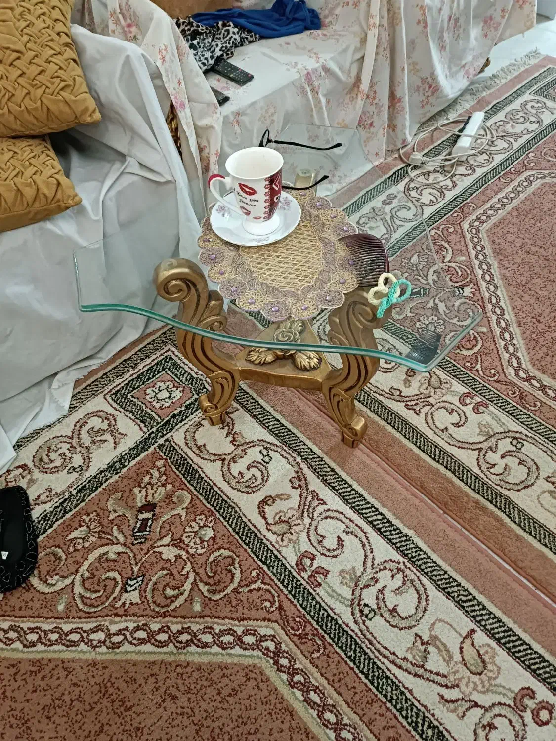 مبل ۷نفره چوب راش پارچه نانو درحد|مبلمان خانگی و میز عسلی|چهارباغ, |دیوار