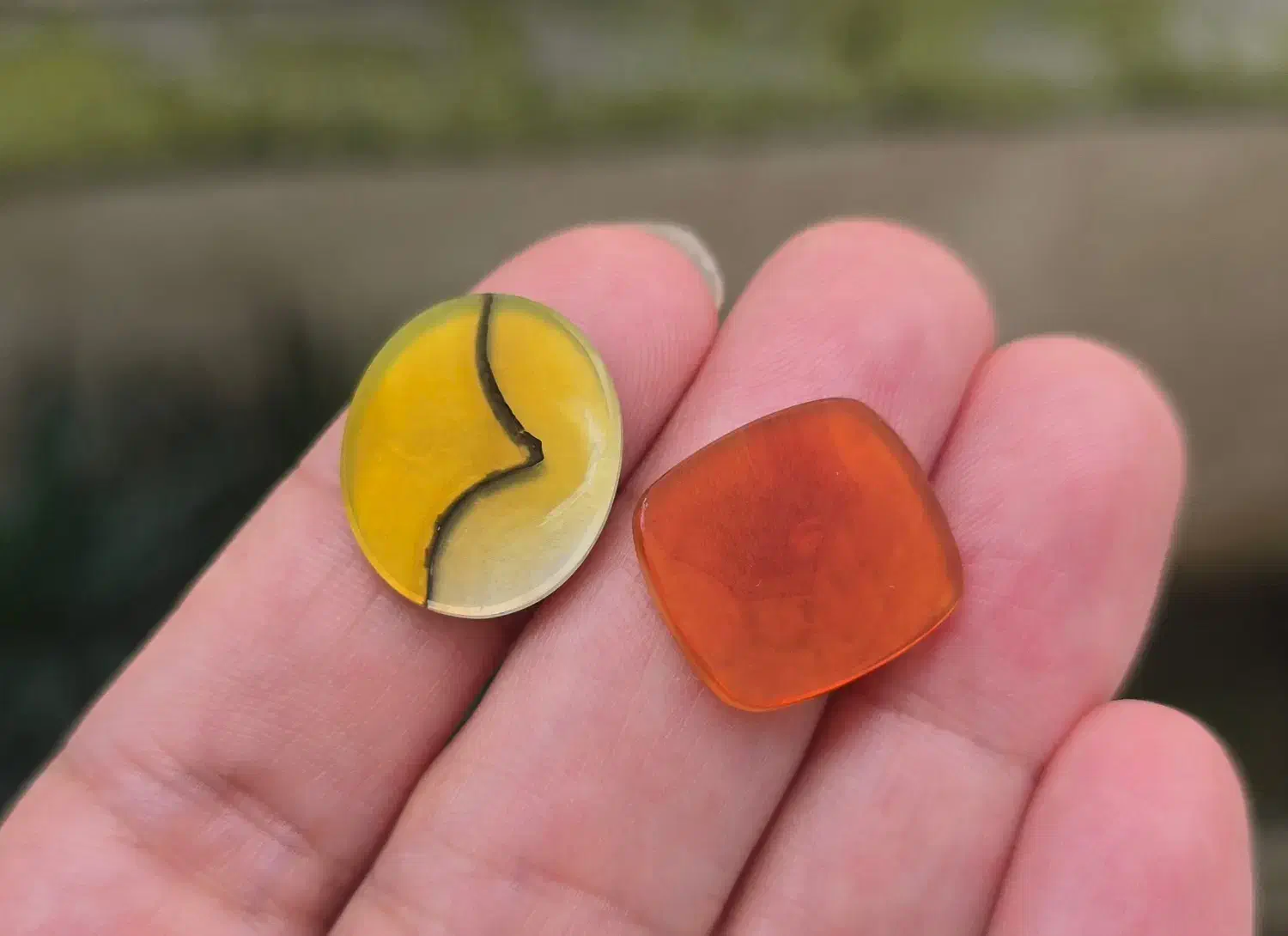 دو عدد عقیق معدنی خراسان باب حکاکی|جواهرات|رشت, استادسرا|دیوار