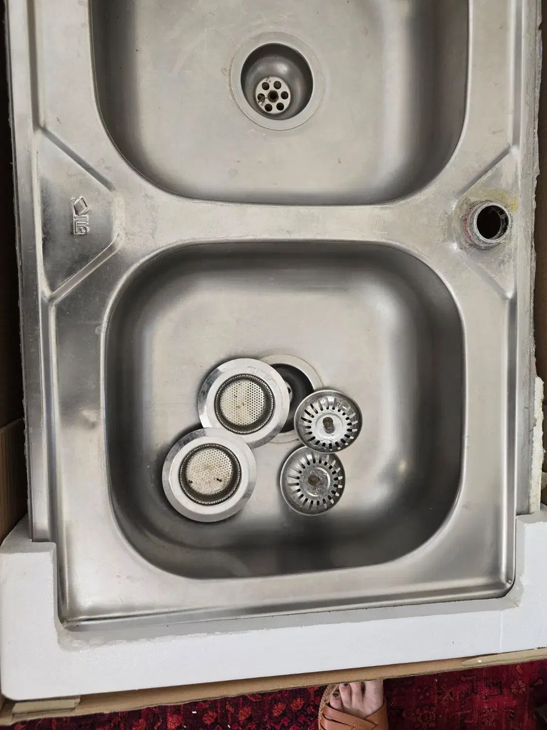 سینک ظرف شویی دو قلو سالم|مصالح و تجهیزات ساختمان|شاهین‌شهر, طالقانی|دیوار