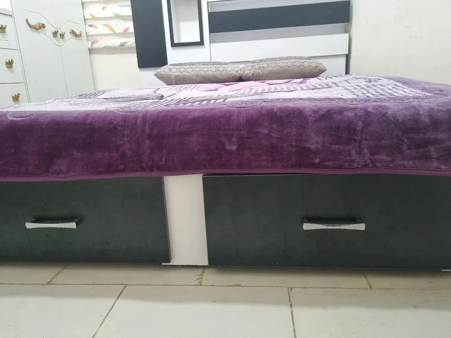 تخت دونفره|تخت و سرویس خواب|محمدیه-قزوین, |دیوار