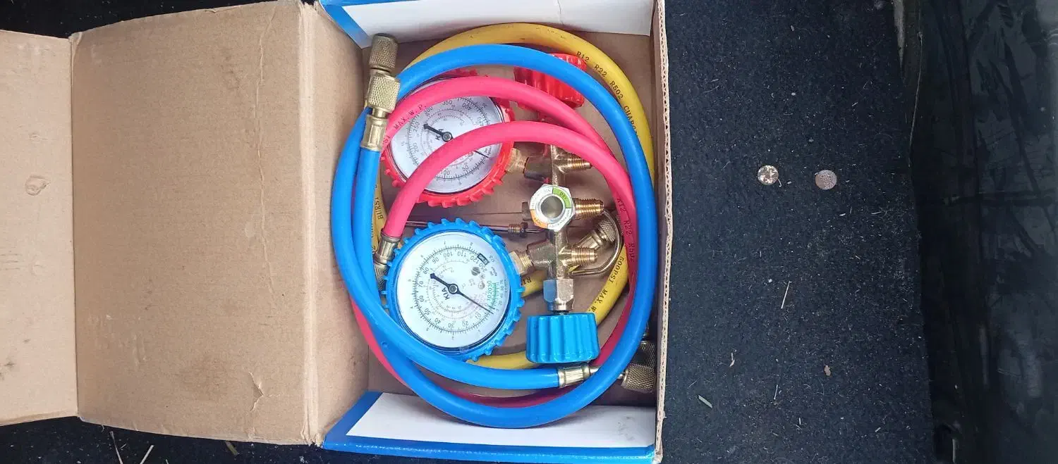 فلر و گیج دوقلو کازگیری کولر گازی|ابزارآلات|اهواز, سید خلف|دیوار