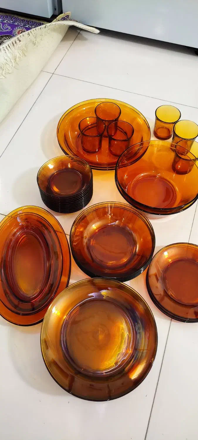 سرویس عسلی دورالکس ۵ میلیون|ظروف سرو و پذیرایی|سنندج, |دیوار