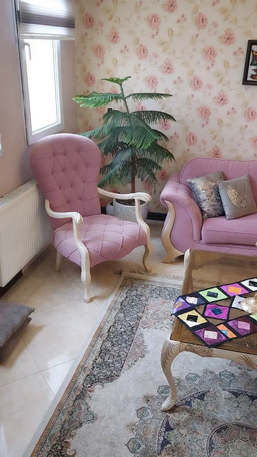 مبلمان استیل همراه میز وسط|مبلمان خانگی و میز عسلی|شاهینشهر, فردوسی|دیوار