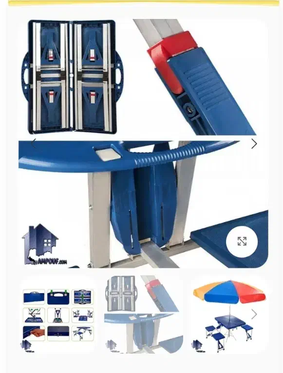 میز و صندلی تاشو مسافرتی ۴ نفره|کوهنوردی و کمپینگ|ری, اقدسیه|دیوار