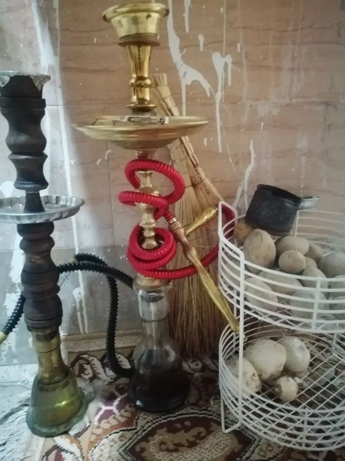 قلیون برنجی|صنایع دستی و سایر لوازم تزئینی|رباطکریم, الارد|دیوار