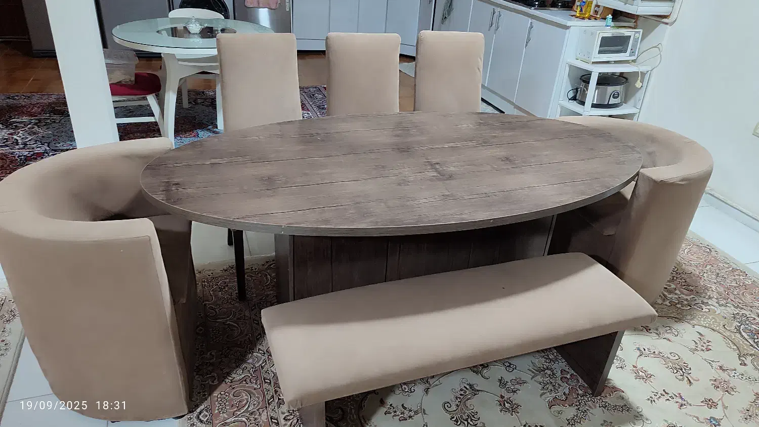 میز نهارخوری 8 نفره|میز و صندلی غذاخوری|ایلام, |دیوار