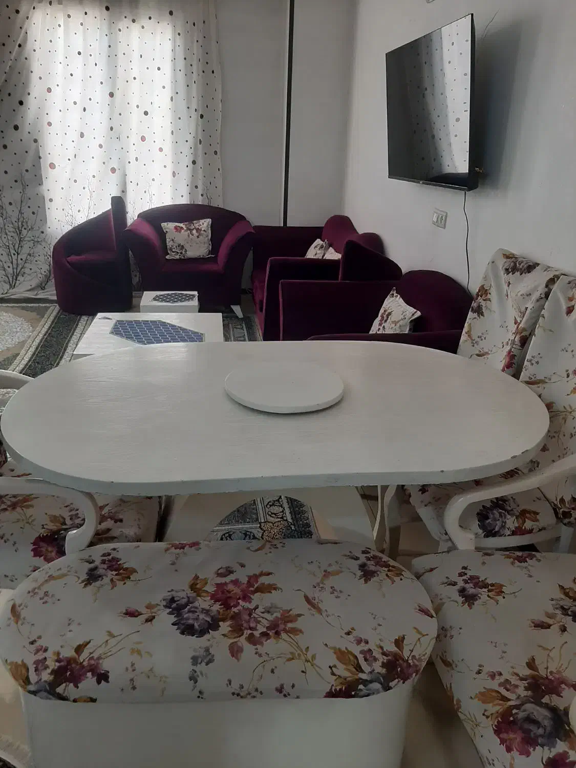 مبلمان ۹نفره ومیز غذا خوری ۶نفره|مبلمان خانگی و میز عسلی|ماهدشت, |دیوار