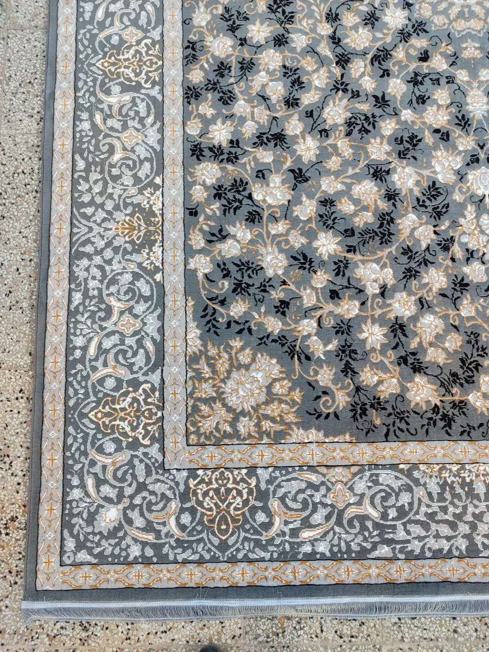 فرش نقشه تلما دودی ۱۲ - ۹ - ۶ متری نو|فرش|فلاورجان, |دیوار