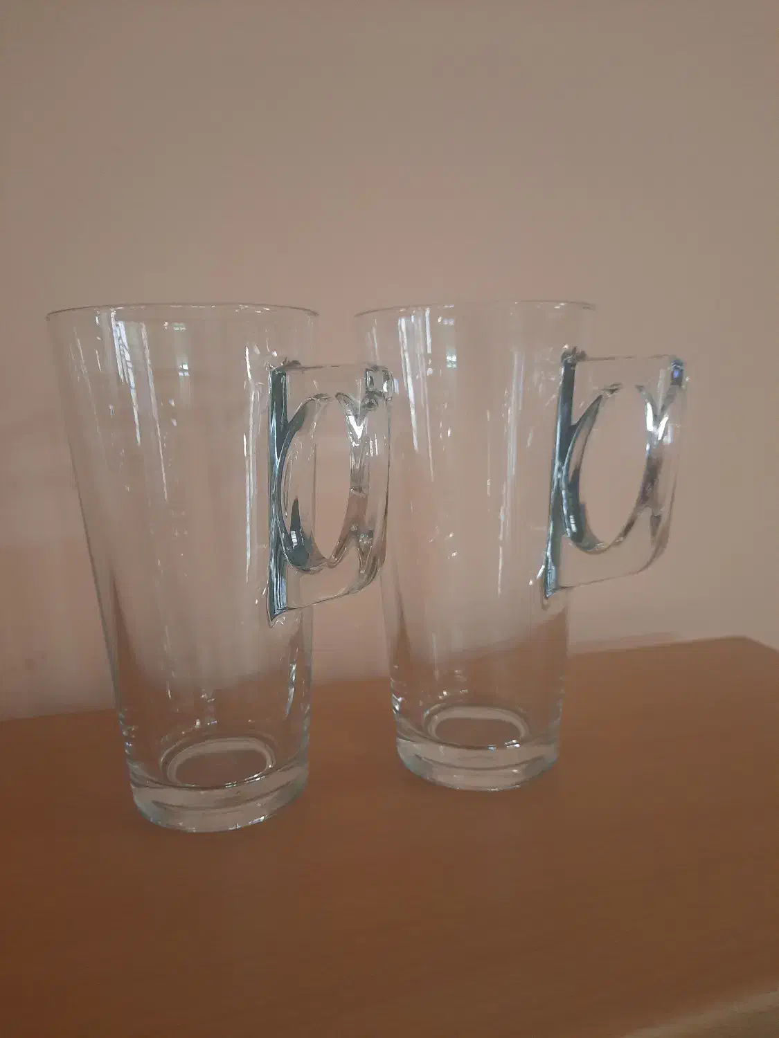 لیوان شیشه ای دسته دار|ظروف سرو و پذیرایی|شیراز, حومه شیراز|دیوار