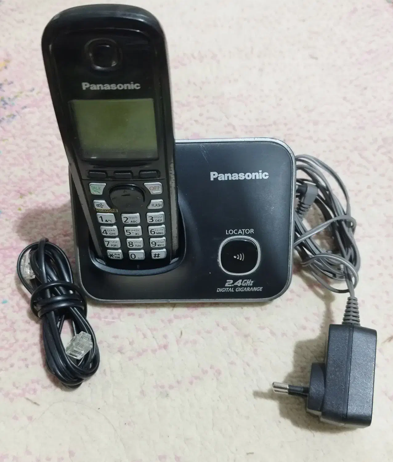 تلفن بیسیم پاناسونیک مالزی اصل|تلفن رومیزی|اراک, |دیوار