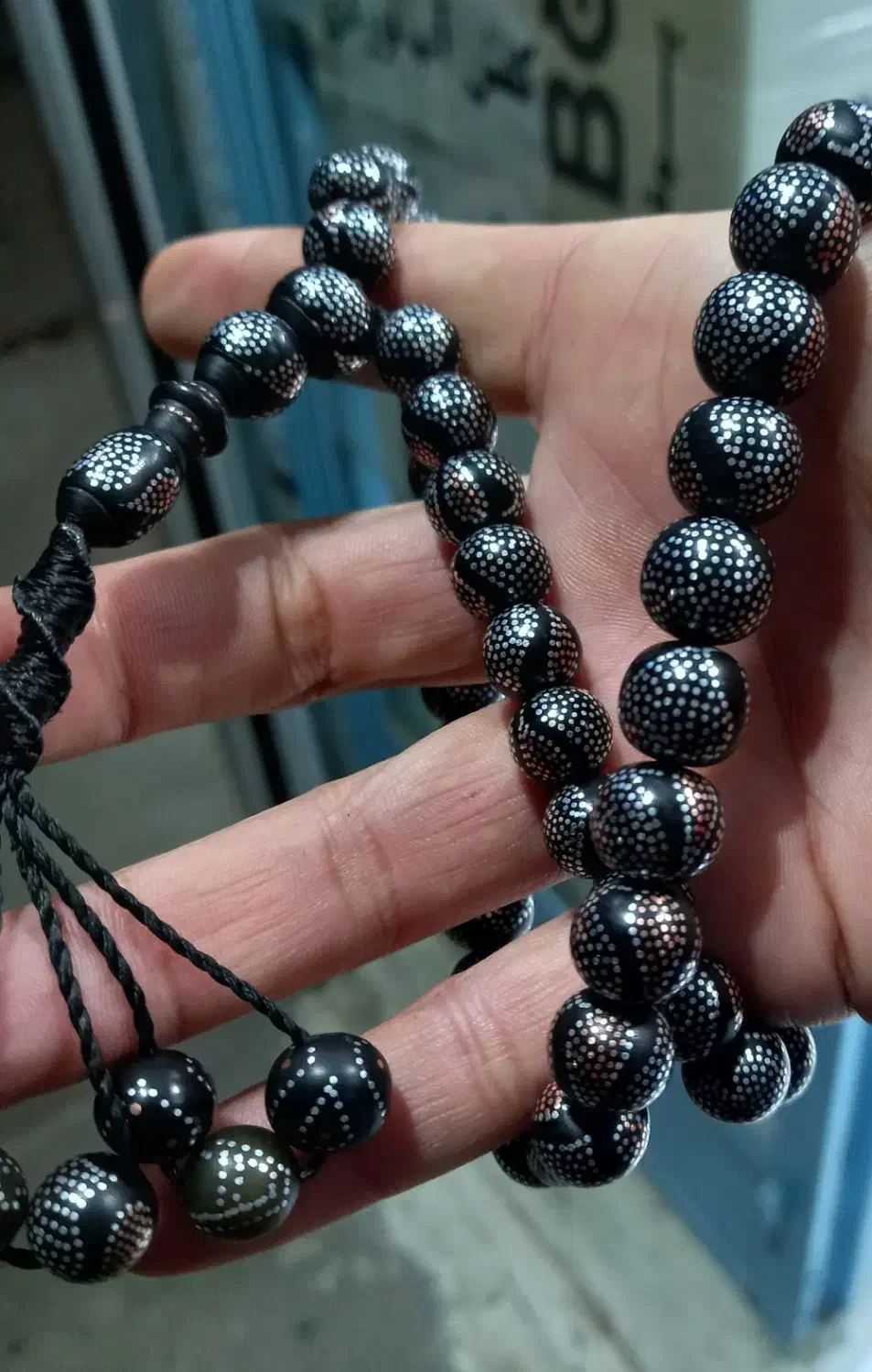 تسبیح نقره کوب|کلکسیون اشیاء عتیقه|خرمآباد, |دیوار