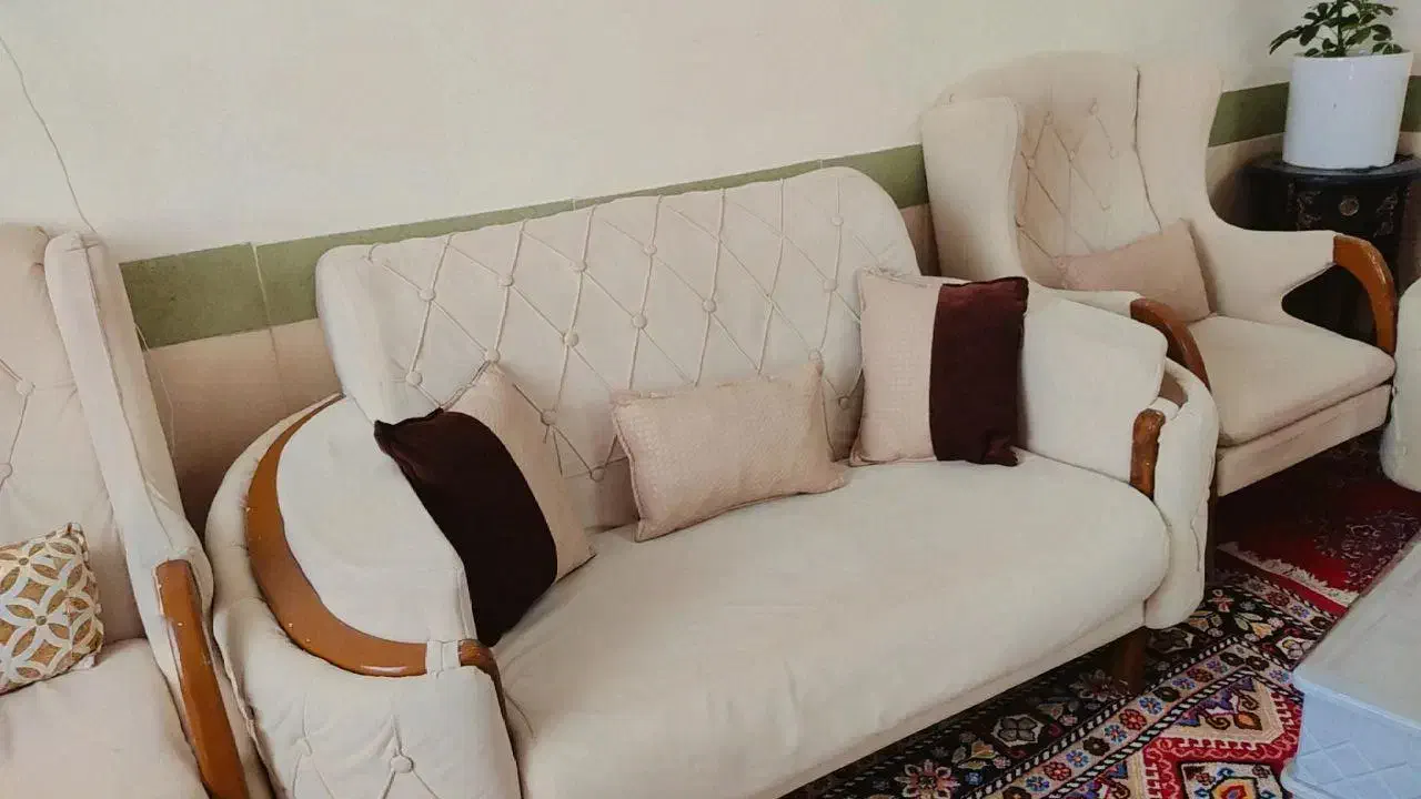 یک دست مبل ۷ نفره چستر|مبلمان خانگی و میز عسلی|بروجرد, |دیوار