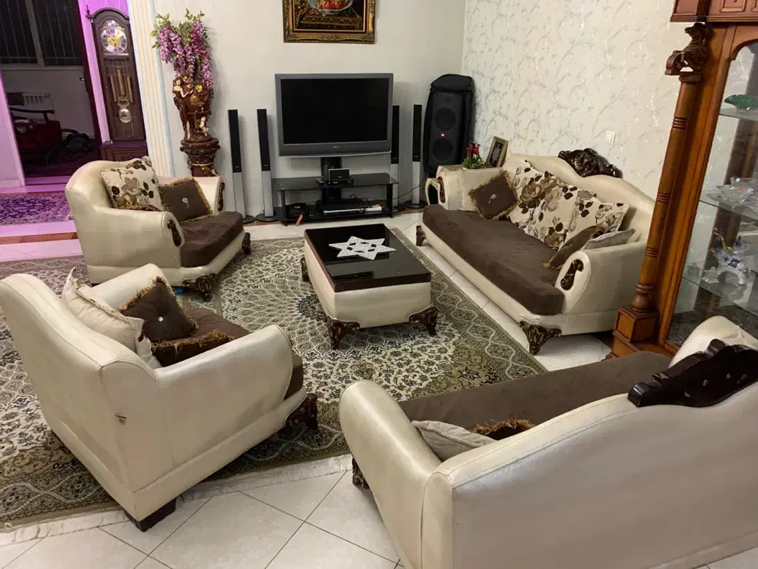 سرویس مبلمان و ناهارخوری نیمه استیل|مبلمان خانگی و میز عسلی|تهران, صادقیه|دیوار