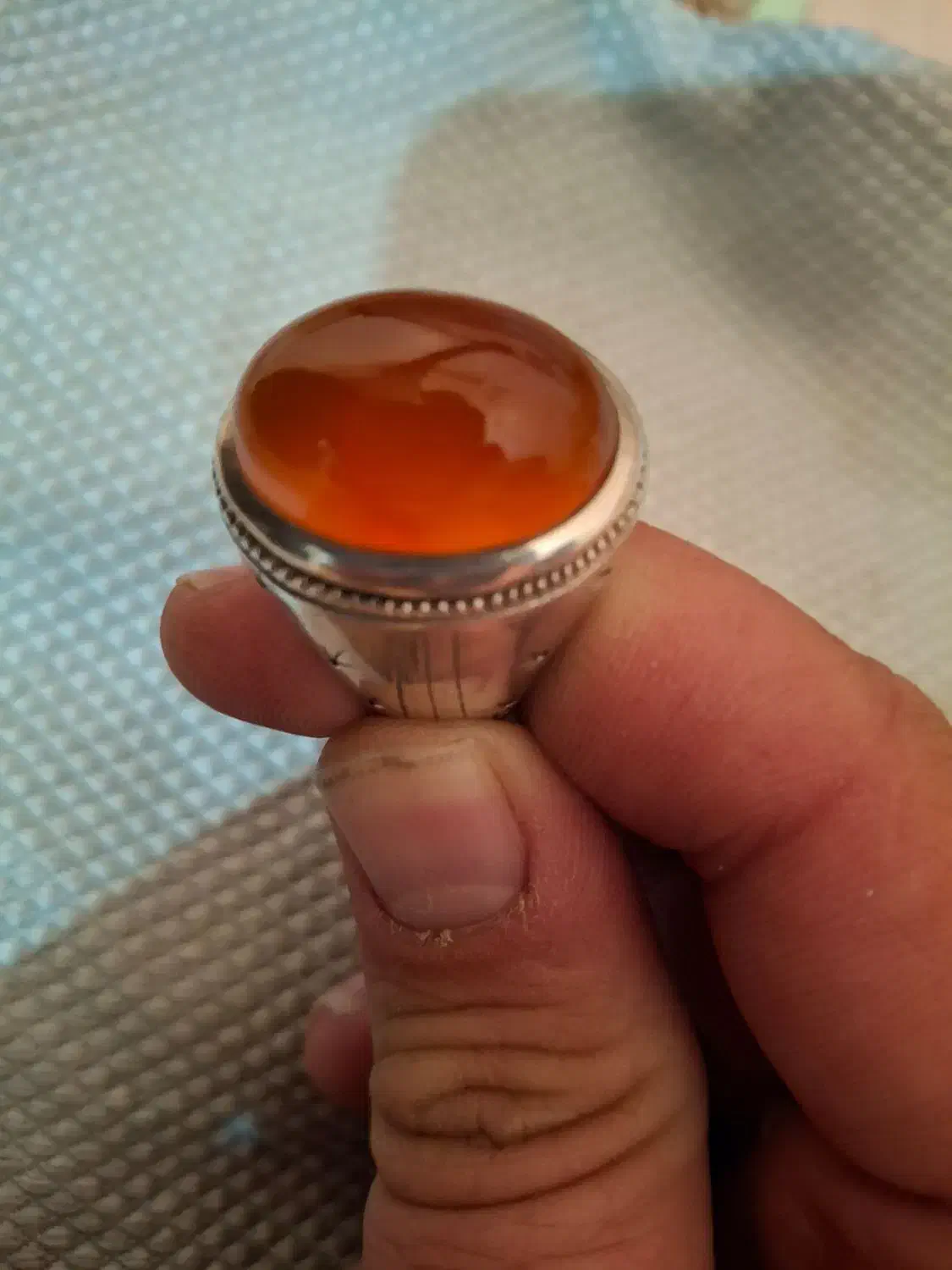 انگشتر عقیق یمنی|کلکسیون اشیاء عتیقه|شهرکرد, |دیوار