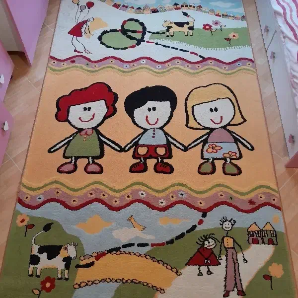 فرش ۴ متری اتاق کودک|فرش|هشتگرد, شهرک بعثت|دیوار