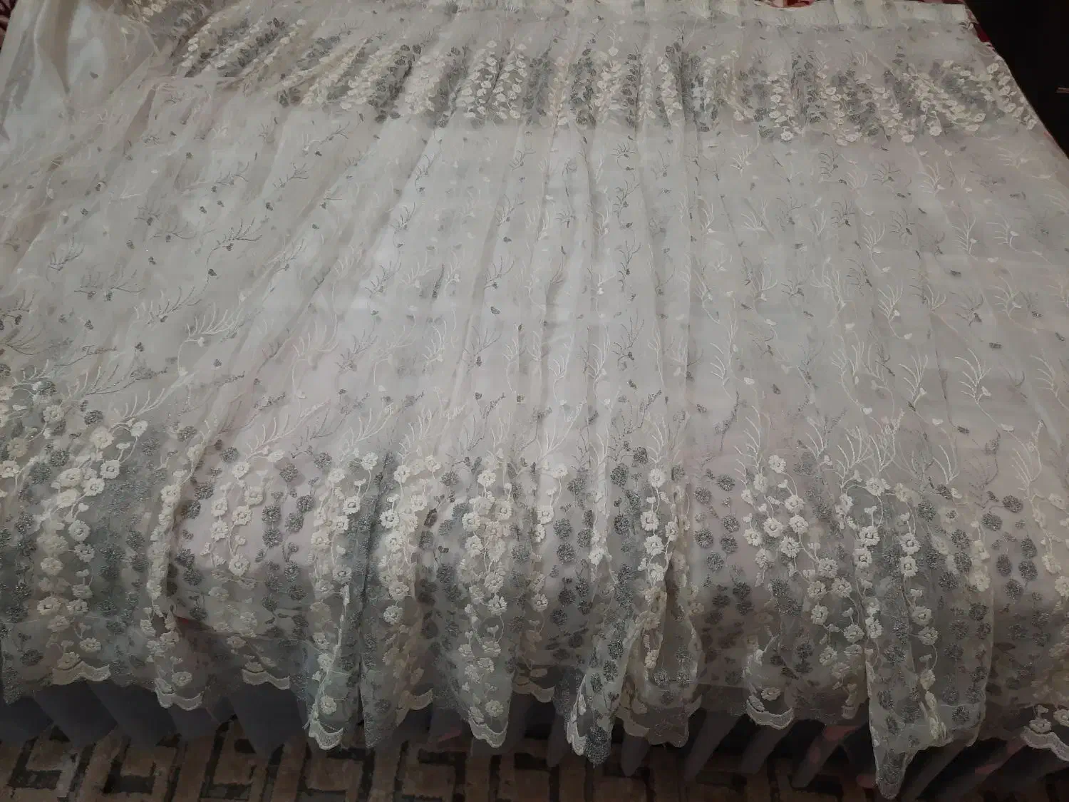 پرده تور با آستری|پرده، رانر، رومیزی|قم, شهدا|دیوار