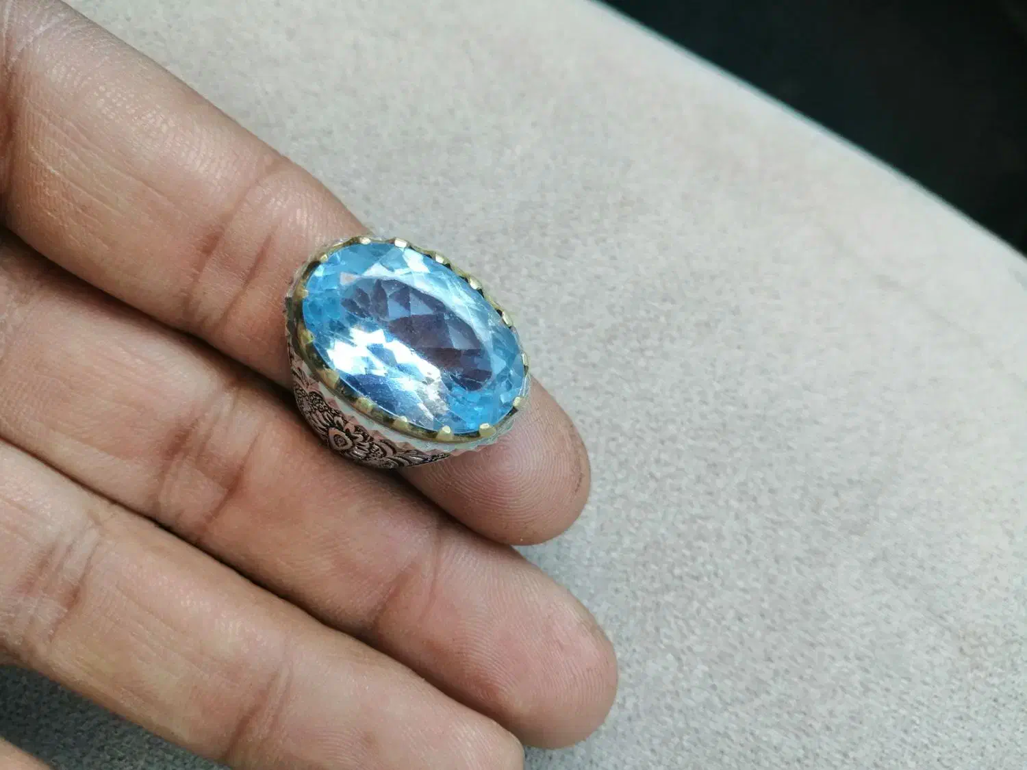 تعدادی انگشتر. تسبیح ونگین معدنی|جواهرات|نهاوند, |دیوار